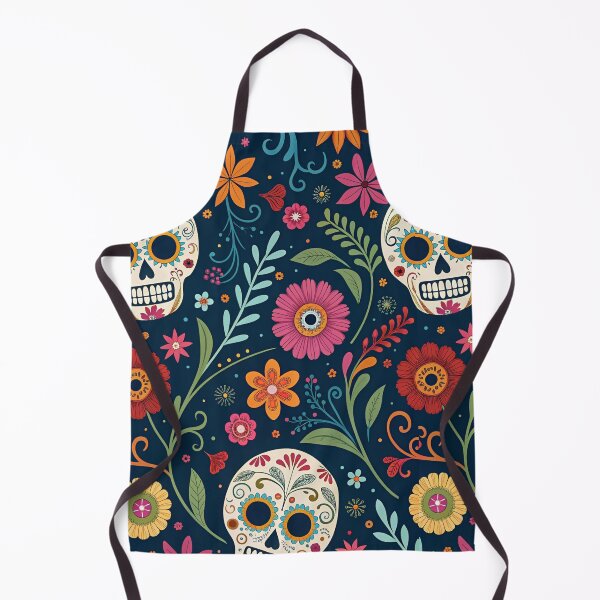 Item preview, Día de los Muertos Skulls Seamless Pattern designed and sold by Erik Visnievskij.