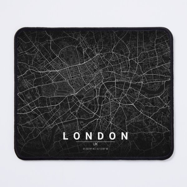 Item preview, London Map Noir designed and sold by Thurisaz Designs.