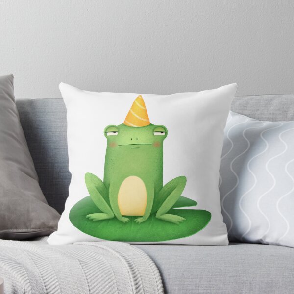 Item preview, Character skeptical green frog designed and sold by PrettyElk.