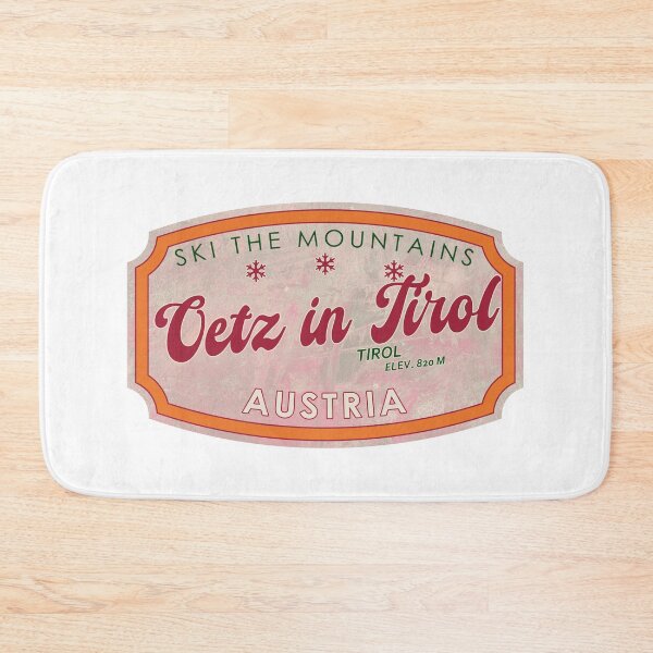Item preview, Oetz in Tirol, Austria, Tirol, Ski, textured skiing badge designed and sold by Wanderful-roads.