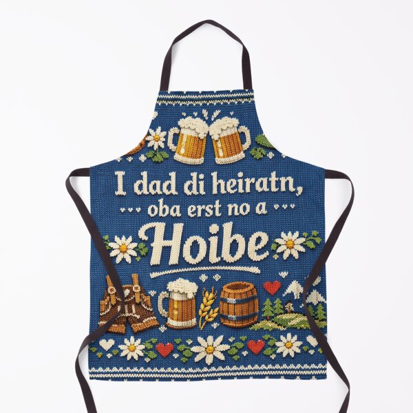 Item preview, Bavarian saying Hoibe (a type of beer) Wedding Knitwear look Traditional design designed and sold by Mauswohn.