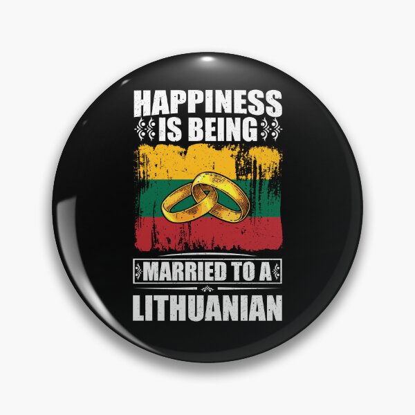 Item preview, Happiness Is Being Married To A Lithuanian  designed and sold by GabbyKash.