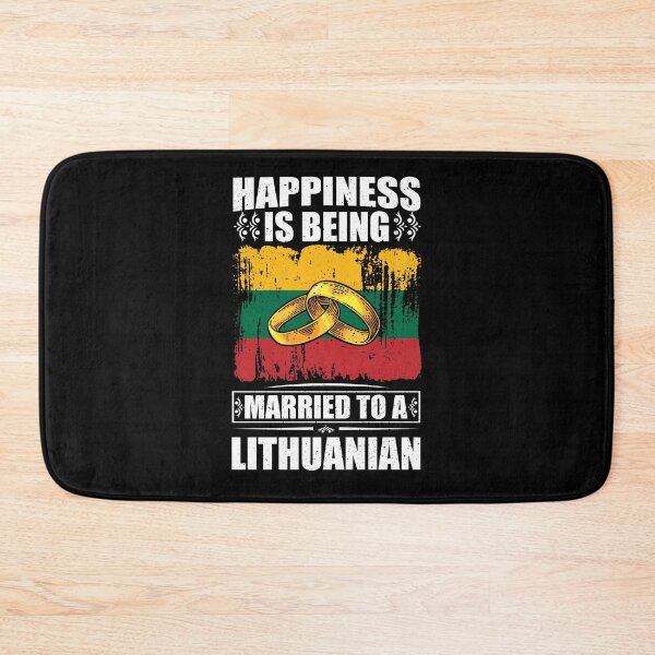 Item preview, Happiness Is Being Married To A Lithuanian  designed and sold by GabbyKash.