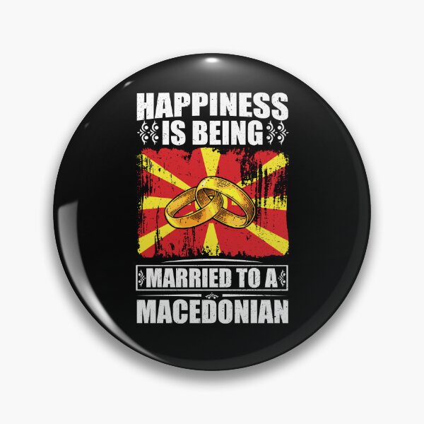 Item preview, Happiness Is Being Married To A Macedonian  designed and sold by GabbyKash.