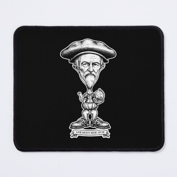 Item preview, Mercator Projection Explained | Distorted Gerardus Mercator Map Humor designed and sold by RollFuzzy.