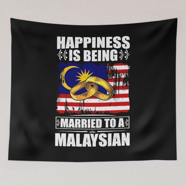 Item preview, Happiness Is Being Married To A Malaysian  designed and sold by GabbyKash.