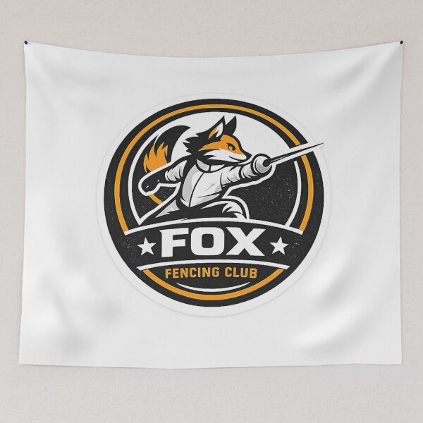 Item preview, Fox Fencing Club designed and sold by ChillCharmStudio.