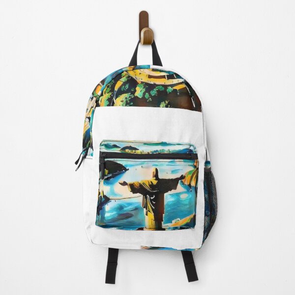 Item preview, RIO DE JANEIRO VIBRANT ART | Christ the Redeemer Impressionist Painting | Brazil Cityscape Panorama designed and sold by SergioMiklos.