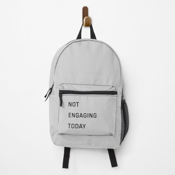 Item preview, Not Engaging Today – Minimal Introvert Humour T-Shirt designed and sold by Studio Jojo.