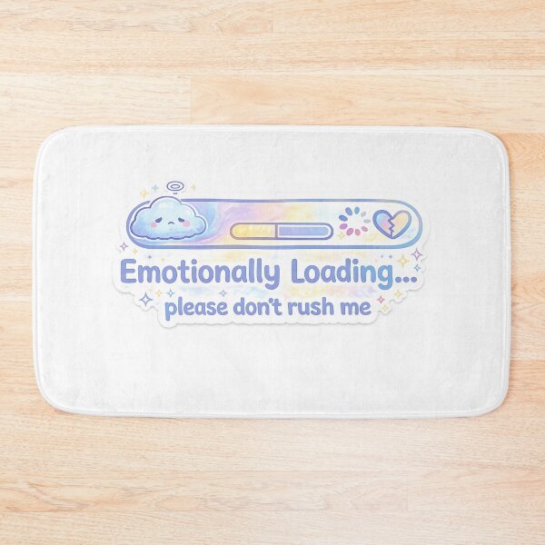 Item preview, Emotionally Loading – Overthinker Humor Sticker designed and sold by Best Designer.