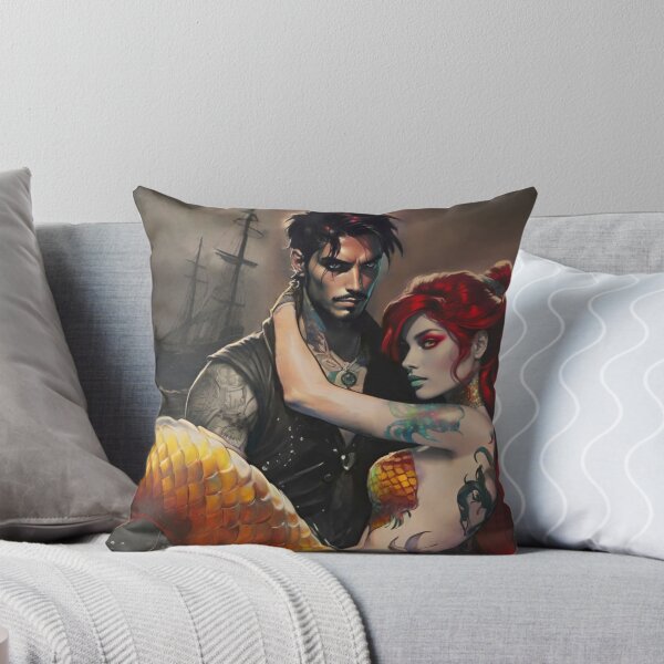 Item preview, Dark Mermaid Pirate Romance Poster designed and sold by DudasAmiles.
