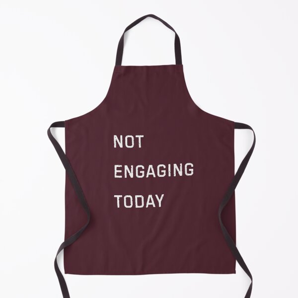 Item preview, Not Engaging Today – Minimal Introvert Humour T-Shirt White Text designed and sold by Studio Jojo.