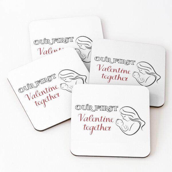 Item preview, Valentin day quote: Our first Valentine together designed and sold by PTB Art Design.