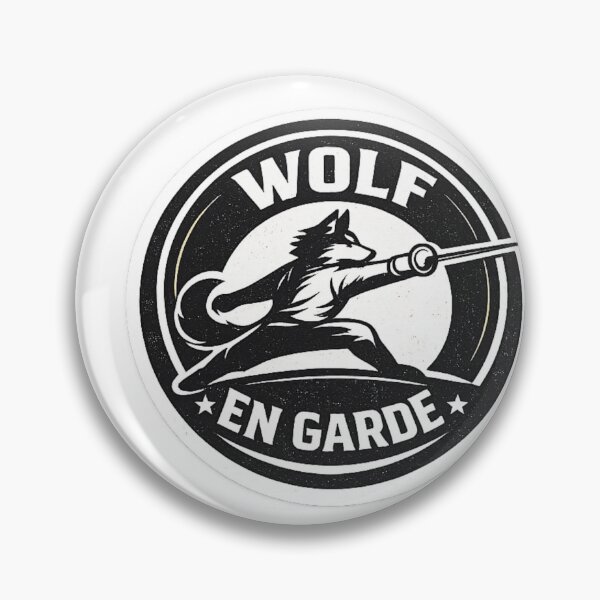 Item preview, Wolf En Garde designed and sold by ChillCharmStudio.
