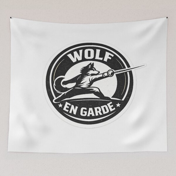 Item preview, Wolf En Garde designed and sold by ChillCharmStudio.