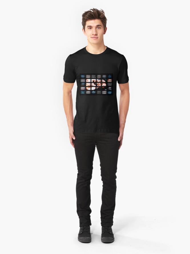 Vista alternativa de Camiseta ajustada Japanese & Digital Noise