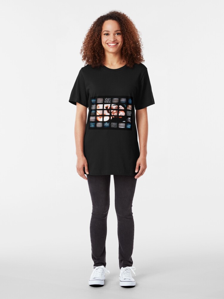 Vista alternativa de Camiseta ajustada Japanese & Digital Noise