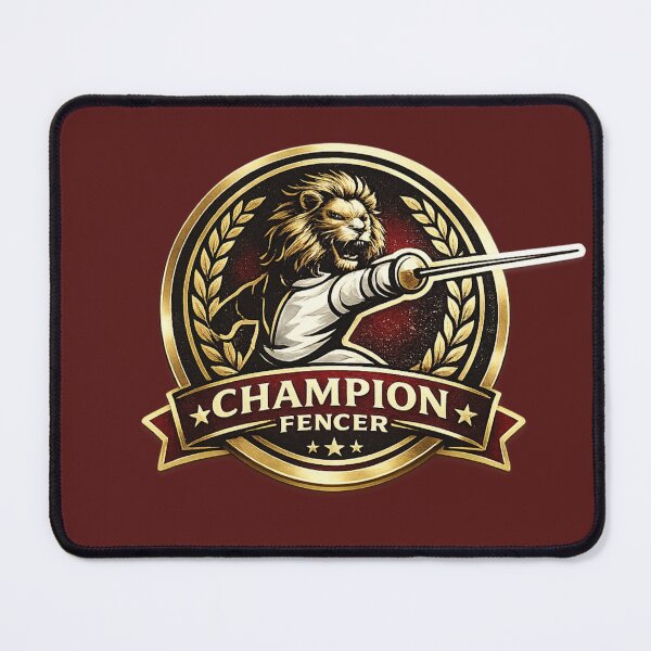 Item preview, Lion Champion Fencer designed and sold by ChillCharmStudio.