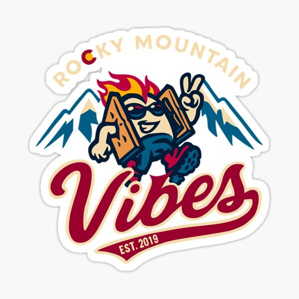 Rocky Mountain Vibes Milb Merch Sticker