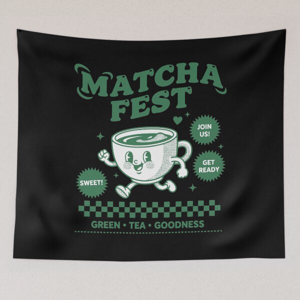 Item preview, Matcha Fest Green Tea Goodness Funny Matcha Tea designed and sold by LuminOrb.
