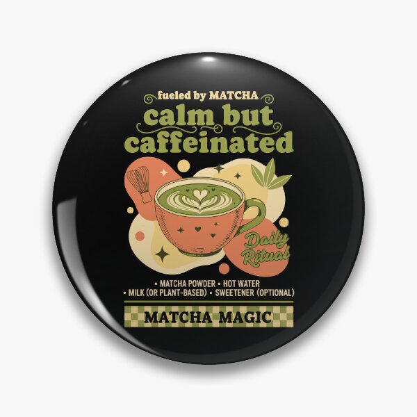 Item preview, Calm But Caffeinated Fueled By Matcha Magic designed and sold by LuminOrb.