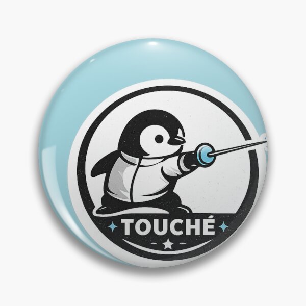 Item preview, Penguin Touché designed and sold by ChillCharmStudio.
