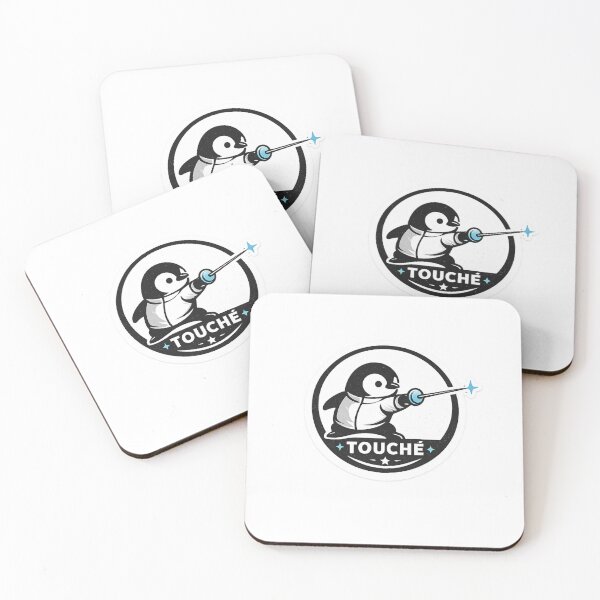 Item preview, Penguin Touché designed and sold by ChillCharmStudio.