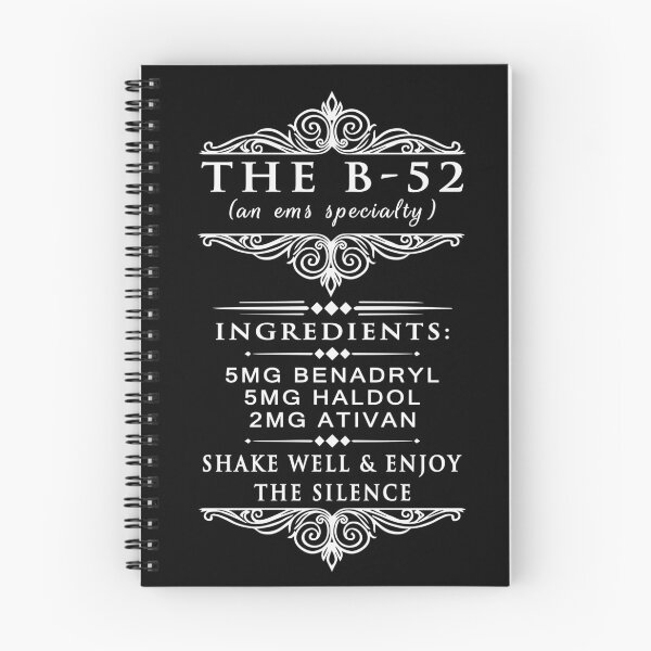 Item preview, B52 Cocktail Medical - Apothecary Prescription - Intramuscular Injection Art designed and sold by CrewGifted.