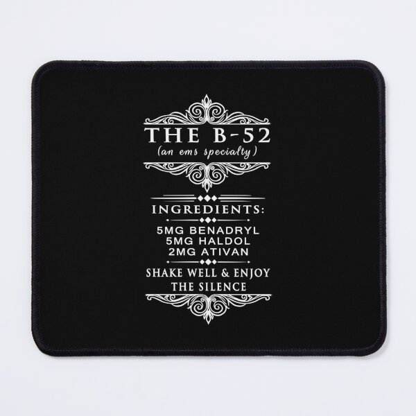 Item preview, B52 Cocktail Medical - Apothecary Prescription - Intramuscular Injection Art designed and sold by CrewGifted.