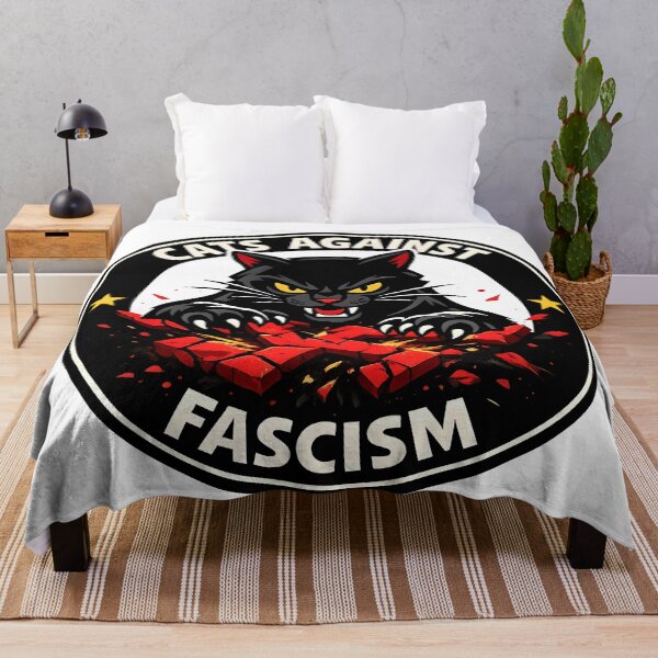 Item preview, Cats Against Fascism – Antifa Cat designed and sold by WAUZ.