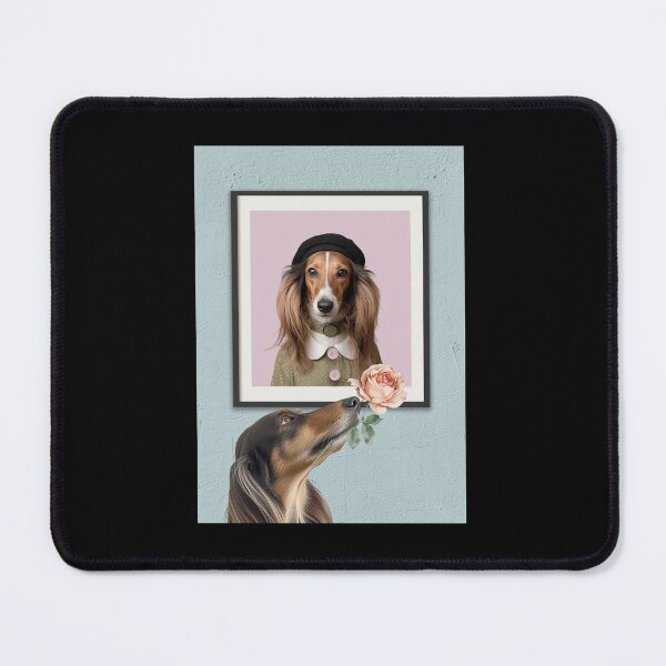 Item preview, Saluki in Love,giving a Rose designed and sold by FlowerFolie.