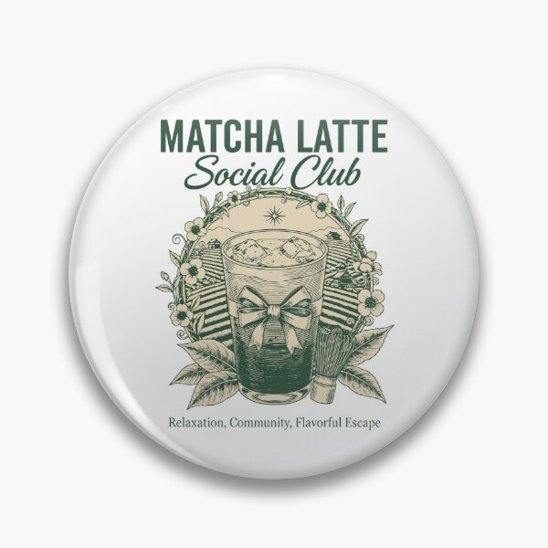 Item preview, Matcha Latte Social Club Green Tea Matcha Lover designed and sold by LuminOrb.