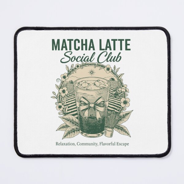 Item preview, Matcha Latte Social Club Green Tea Matcha Lover designed and sold by LuminOrb.