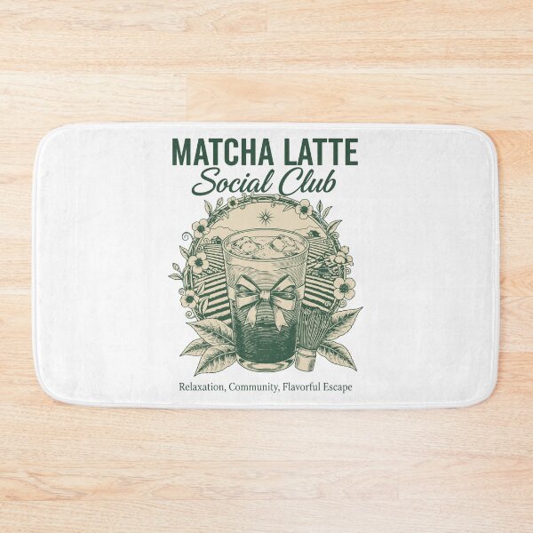 Item preview, Matcha Latte Social Club Green Tea Matcha Lover designed and sold by LuminOrb.