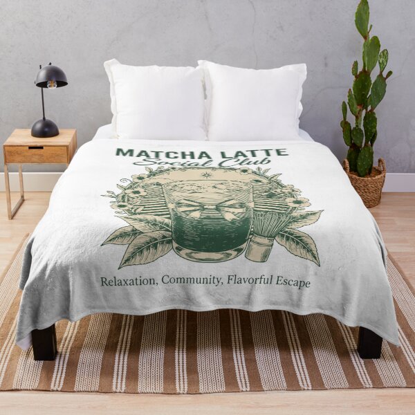 Item preview, Matcha Latte Social Club Green Tea Matcha Lover designed and sold by LuminOrb.