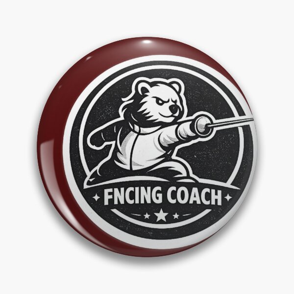 Item preview, Bear Fencing Coach designed and sold by ChillCharmStudio.