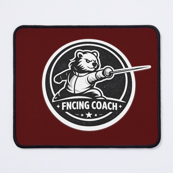 Item preview, Bear Fencing Coach designed and sold by ChillCharmStudio.