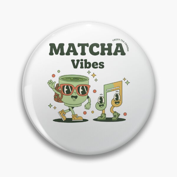 Item preview, Matcha Vibes Green Tea Groove Matcha Tea designed and sold by LuminOrb.