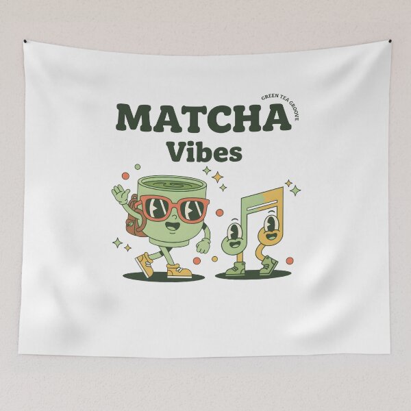 Item preview, Matcha Vibes Green Tea Groove Matcha Tea designed and sold by LuminOrb.