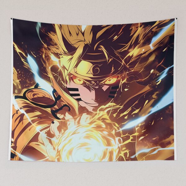 Item preview, Flaming Ninja Energy Anime Artwork designed and sold by Dyan4.