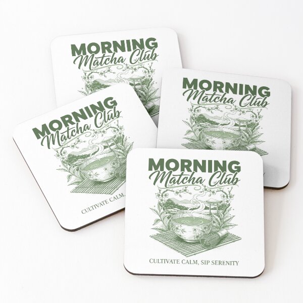 Item preview, Morning Matcha Club Cultivate Calm Sip Serenity designed and sold by LuminOrb.