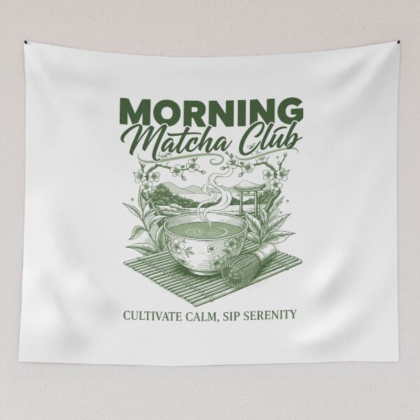 Item preview, Morning Matcha Club Cultivate Calm Sip Serenity designed and sold by LuminOrb.