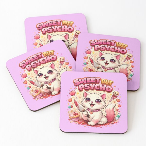 Item preview, Sweet But Psycho – Cute Dark Humor Kitty Retro Aesthetic Shirt designed and sold by Tookiester.