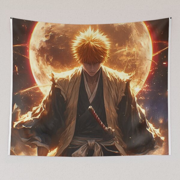 Item preview, Sunlit Samurai Warrior Anime Art designed and sold by Dyan4.