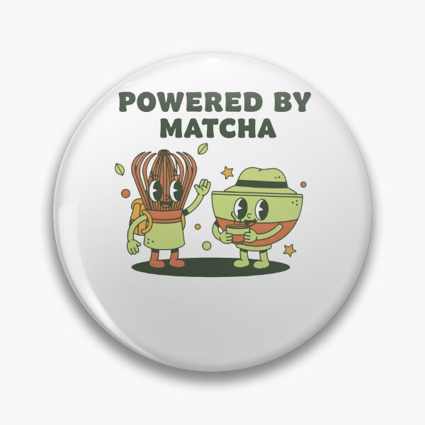 Item preview, Powered By Matcha Green Tea Funny Matcha Lover designed and sold by LuminOrb.