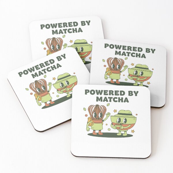 Item preview, Powered By Matcha Green Tea Funny Matcha Lover designed and sold by LuminOrb.