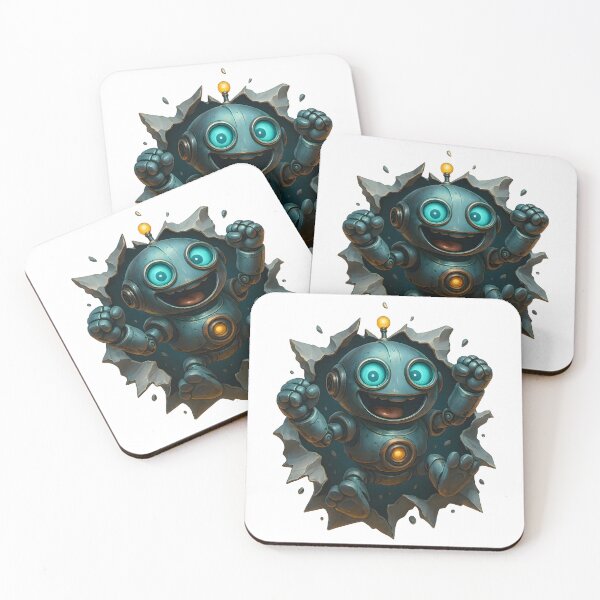Item preview, Burst of Joy Robot – Friendly Robots Collection designed and sold by Yomere.