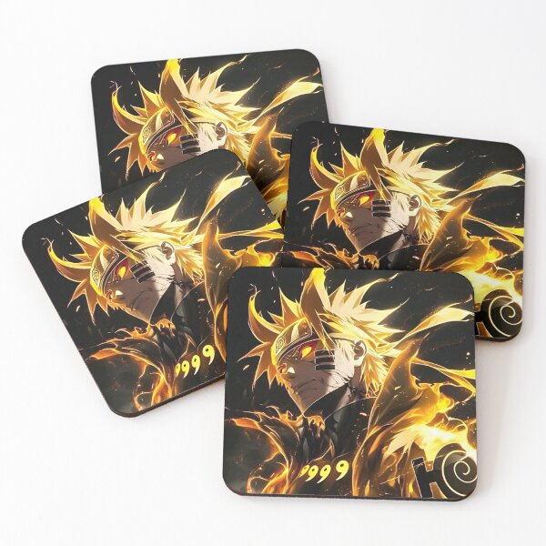 Item preview, Golden Flame Ninja Warrior Anime Art designed and sold by Dyan4.