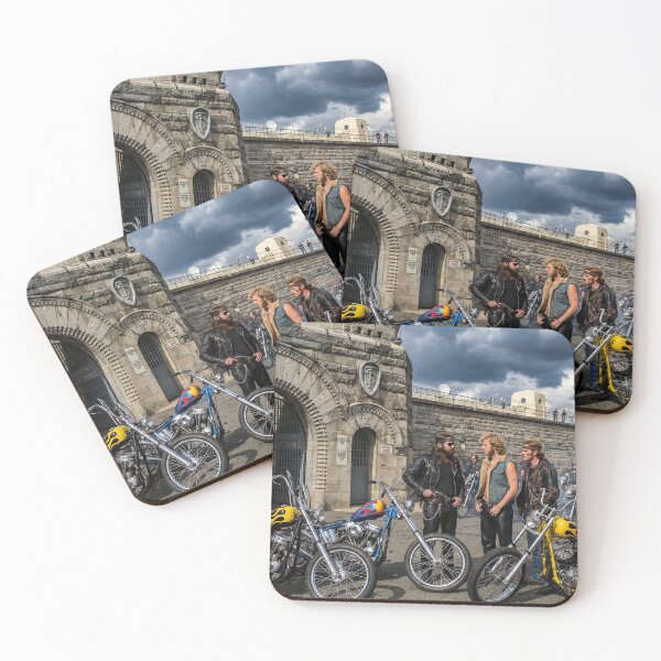 Item preview, BIKERS AWAIT THE RELEASE OF A MEMBER FOLSOM PRISON CALIFORNIA 60S designed and sold by VERYOLDROAD BY AXTON BROWNING .