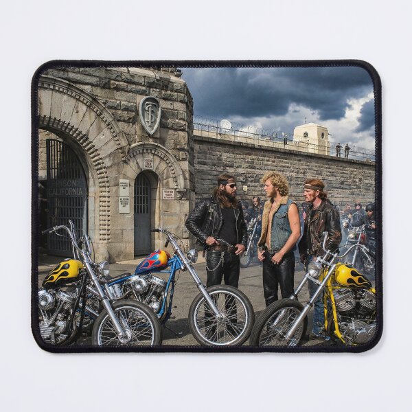 Item preview, BIKERS AWAIT THE RELEASE OF A MEMBER FOLSOM PRISON CALIFORNIA 60S designed and sold by VERYOLDROAD BY AXTON BROWNING .